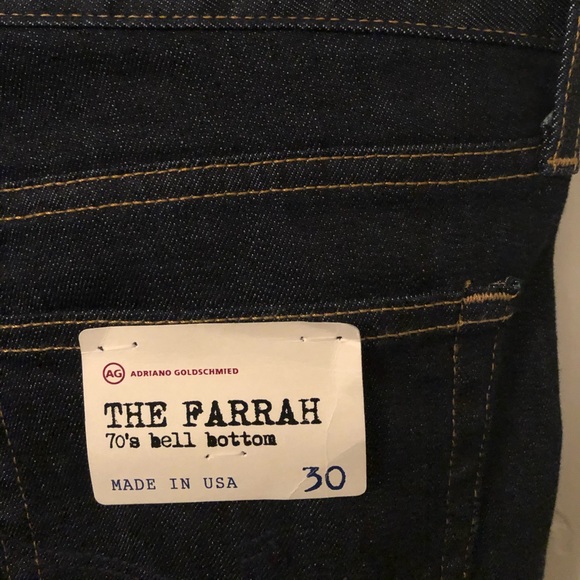 Dark Wash 70’s Bell Bottom Cut - Picture 4 of 6